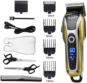 Professiona Electric Beard clipper Barber Trimmer Machine Hair cutter LCD Display hair Trimmer Rechargeable Hair Cutting Men Cut
