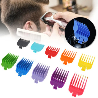 Professional 10pcs Comb Guide Set Electric Hair Clipper Spare Parts Hairstyling Combs Set for Electric Hair Clipper Shaver