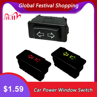Professional 1PC/Packs 5Pin 12 To 24V Black Car Power Window Switch With Lamp Plastic Electronic Components Universal For Cars