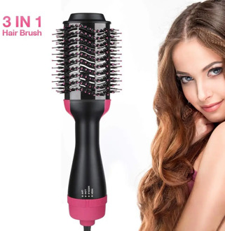 Professional 2 in 1 Multifunctional Hair Dryer Volumizer One Step Hair Drying Brush Electric Hair Dryer Rotating Hairdryer