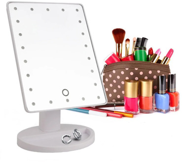 Professional 22 LED Makeup Mirror Light Portable Rotation Vanity Lights Lamp Touch Bright Adjustable USB Or Battery Use
