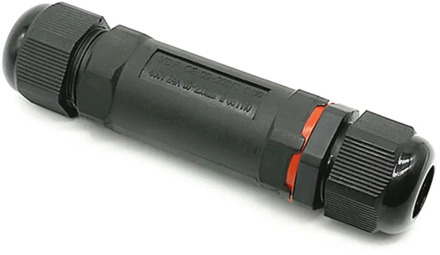 Professional 3 Cores 2 Channels Durable IP68 M25 Ethernet LAN RJ45 Waterproof Two-way Straight Connector