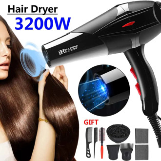 Professional 3200W Power DC or AC motor hair dryer for hairdressing barber salon tools blow dryer low hairdryer hair dryer 220V