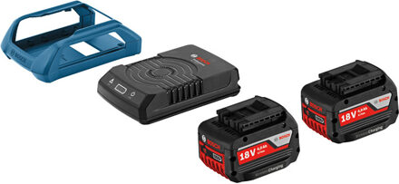 PROFESSIONAL Accu En Lader Starterset - 18 V - Met 2 x 4,0 Ah Accu's + GAL 1830 W - Draadloos