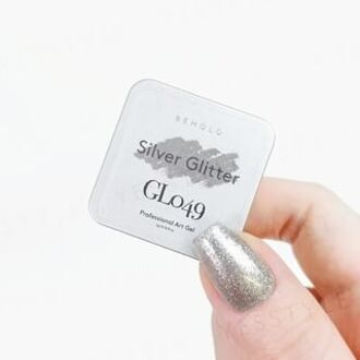 Professional Art Gel GL049 Silver Glitter 5ml