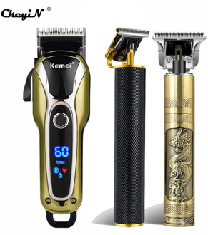 Professional Barber Hair Trimmer Powerful Trimmer Hair Cutter For Men USB Rechargeable with Combs For Home Traveling Machine 49