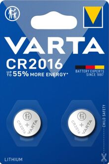 Professional CR2016 batterij - 2 stuks