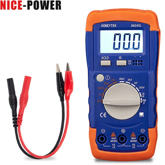 Professional Digital LCR Meter 2000pF-200uF 2mH-20H A6243L Capacitor Inductance Meters Tester electrical measuring instruments