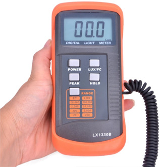 Professional Digital Lux Meter 0.1~200,000 Lux/FC LCD Light Meter Detect Light Intensity Precise Data Hold Peak Reading Hold