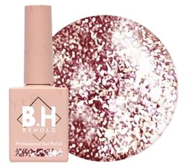 Professional Gel Polish BH194 Rose Gold Silver Glitter 10ml