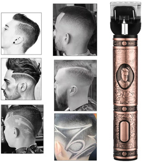 Professional Hair Clipper Barber Hair Trimmer Clipper Men Cordless Carving Haircut Machine Hair Cut T9 Steel Blade Beard