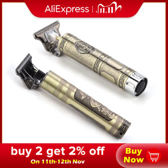 Professional Hair Clippers Barber Haircut Men Cordless 0mm Bladhead Hair Trimmer Rechargeable Sculpture Cutter Shaving Machine