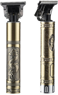 Professional Hair Clippers Electric Cordless Close Hair Cutting Clipper T-Blade Trimmer Cordless Outliner Grooming