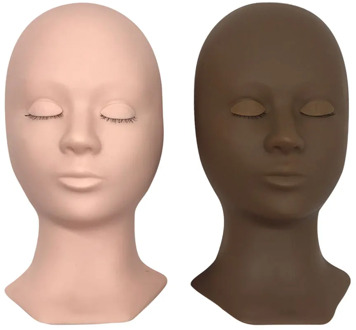 Professional Mannequin Head Dummy Model Eyelash Extension Training Soft Eye Facial Makeup Strip Lashes Exercise Massage Supplies