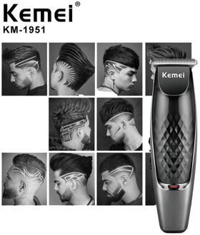 Professional Men Hair Clipper Stainless Steel Cutter Head Electric USB Hair Cutting Machine Beard Revised To Andis Blade F40
