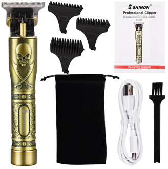 Professional Men Hair Trimmer Beard Electric Hair Clipper Barber T-Blade Edge Outlines Haircut 0mm Rechargeable Machine Clippers