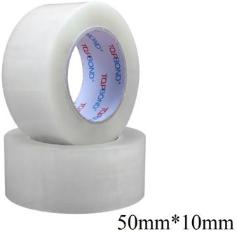 Professional Noiseless Tape 50mm*10mm Silent Packing Tape 50m Courier Transparent Sealing Tape Environmental Protection Tapes