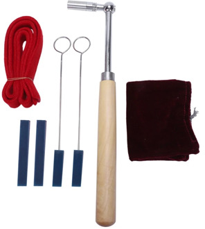 Professional Portable Lever Jujube Piano Tuning Tuner Mute Kit Tools And Case Piano Tuning Lever Tools Kit Mute Hammer Diy Set P