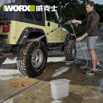 Professional tool WORX 20V lithium battery high pressure cleaner WU629 self-priming portable car high pressure washing water gun