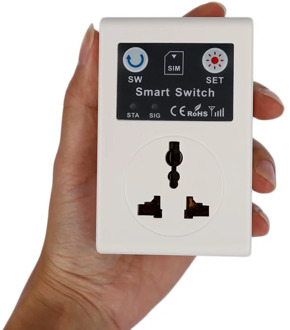 Professional UK/EU 220V Phone RC Remote Wireless Control Smart Switch GSM Socket Power Plug for Home Household Appliance 2020