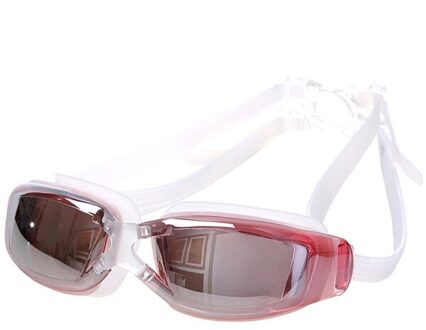 Professionele 100% Uv Zwemmen Goggle Waterdicht Anti-Fog Hd Swim Bril Stijl Zwemmen Apparatuur Roze