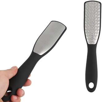Professionele 1pcs Zwart Voetrasp File Harde Dode Huid Eelt Remover Pedicure Rvs Voeten Bestanden Voetverzorging gereedschap