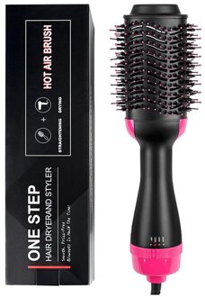 Professionele 2 In 1 Haar Krultang Twist Stijltang Föhn Borstel Volumizer Haar Krultang Salon Baber Krultang 1 / VS