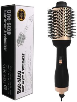 Professionele 2 In 1 Haar Krultang Twist Stijltang Föhn Borstel Volumizer Haar Krultang Salon Baber Krultang 2 / AU