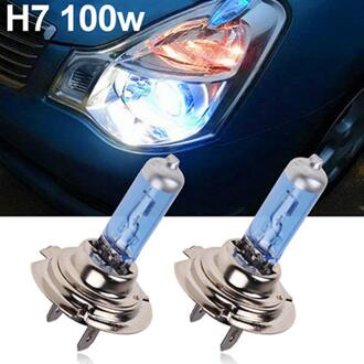 Professionele 2Pcs H1/H4/H7 55W/100W Xenon Gas Halogeen Koplamp Wit Lampen 12V 5000K Lampen Auto-accessoires Levert wit H7 100w