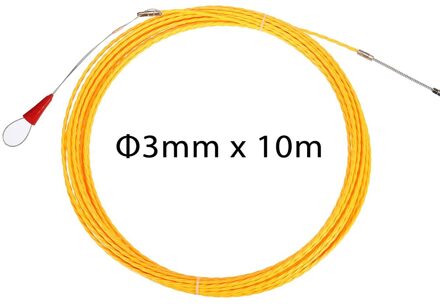 Professionele 3/4Mm 10/20/30M Glasvezel Elektrische Kabel Tape Leiding Duct Kabel Push Puller gereedschap Wiel Duwen Voor Bedrading Instal 3mm 10m