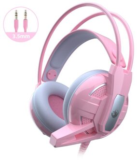Professionele 3.5Mm/Usb Roze Hoofdtelefoon Meisje Leuke Mobiele Computer Notebook Game Headset Voor PS4 Pc Met Microfoon 01