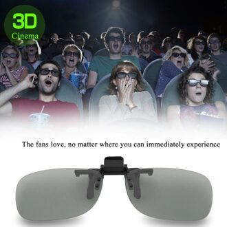 Professionele 3D Licht Gewicht Man Vrouw Clip On Type Passief Circulair 3D Bril Clip Voor 3D Tv Movie Cinema