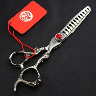 Professionele 5.5 inch Dragon Handvat Persoonlijkheid Rechte Dunner Pet Hair Cut Schaar Grooming Shear het verdunnen scissor