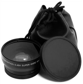 Professionele 52Mm 0.45 X Groothoek Macro Lens Voor Nikon D3200 D3100 D5200 D5100 Zwart Super Groothoek