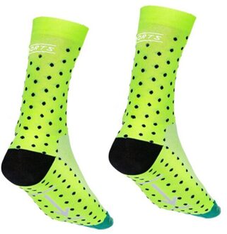 Professionele Ademend Anti Slip Vochtregulerende Sport Sokken Riding Fietsen Basketbal Running Sport Sok In Verkoop licht geel-05