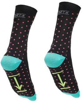 Professionele Ademend Anti Slip Vochtregulerende Sport Sokken Riding Fietsen Basketbal Running Sport Sok In Verkoop zwart roze-02