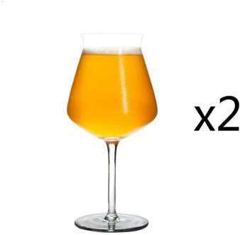 Professionele Ambachtelijke Bier Beker Hoge-Alcohol Glas Teku Ipa Exclusieve Gebruik Wijn Tumbler Crystal Bier Brouwen-Mok Craft-Drinkbeker 2 stukken Goblet