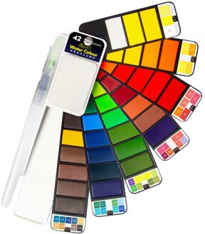 Professionele Aquarel Set 25/33/42 Kleuren Reizen Verf Kit Voor Kunstenaar