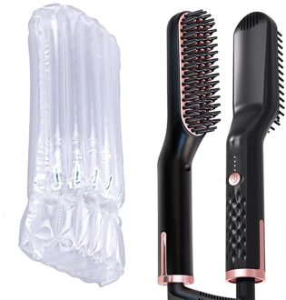 Professionele Baard Stijltang Borstel Elektrische Rechttrekken Kam Smoothing Ijzer Verwarming Mannen Stijltang Baard Kam Gereedschap geen doos / EU