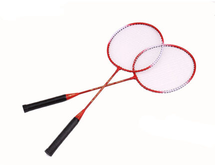 Professionele Badminton Racket Rijgen Racket Offensief Enkele Racket Racket 2Pc Badminton Badminton Racket Tas Set rood