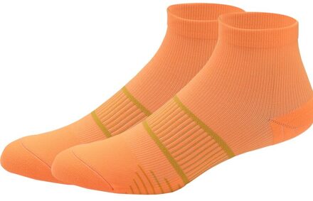 Professionele Buitensporten Sokken Mannen Sneldrogende Running Sokken Zweet-Absorberend Ademend Wandelschoenen Vrouwen Korte Fietsen Sokken oranje