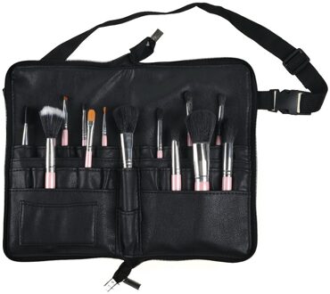 Professionele Cosmetische Make-Up Borstel PVC Schort Bag Artist Belt Strap Portable Make Up Bag Holder (Borstels Niet Inbegrepen)