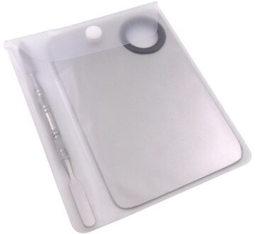 Professionele Cosmetische Nail Make Mixing Palet Spatel Tool Rvs handsfree Matte Verpakking Pro HG1077C