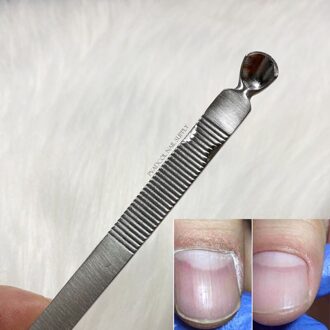 Professionele Cuticle Scoop Pusher Rvs Nijnagel Remover Acryl Gel Nail Voorbereiding Tool