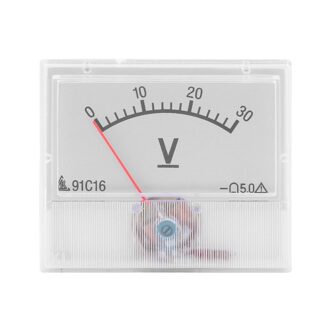 Professionele Dc Voltmeter 0-30V Analoge Volt Voltage Panel Meter Voltmeter Gauge Met Klasse 2.5 Nauwkeurigheid Draagbare En praktische