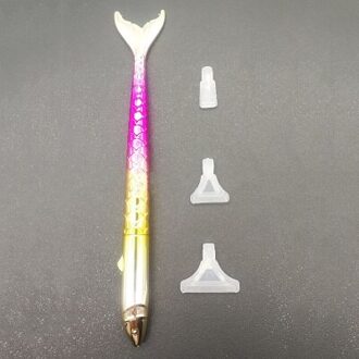 Professionele Diamant Schilderij Boren Pen Borduren Tool Accessoires Kleurrijke Vis-Vormige Pen Punt Diamanten Mozaïek Gereedschap goud