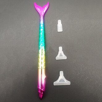 Professionele Diamant Schilderij Boren Pen Borduren Tool Accessoires Kleurrijke Vis-Vormige Pen Punt Diamanten Mozaïek Gereedschap roos rood