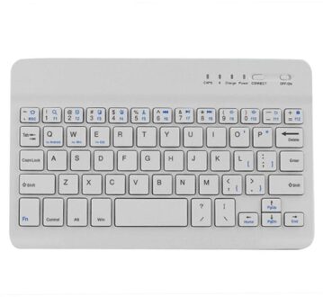Professionele Draadloze Bluetooth 3.0 Toetsenbord Voor Ipad Draagbare Mini Ultra-Dunne Toetsenbord Voor Tablet Telefoon Desktop wit