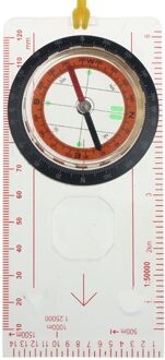 Professionele Draagbare Outdoor Kaartlezen Heerser Scouting Camping Wandelen Kompas Schaal Heerser Outdoor Oriëntatieloop Gereedschap
