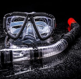 Professionele Duikbril Mannen En Vrouwen Zwemmen Snorkel Volwassen Scuba Monofin Buis Snorkelen Zwemmen Bril Duikbril zwart